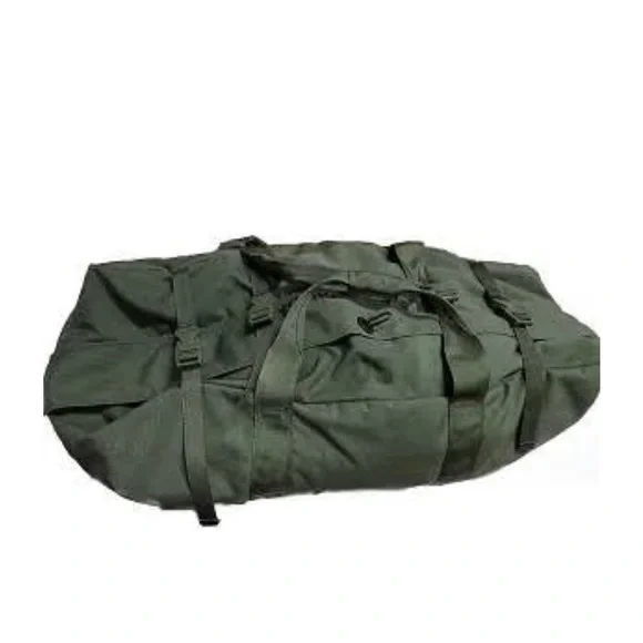 US Military Canvas Army Green Duffel Bag Rucksack Backpack - Picture 6 of 8